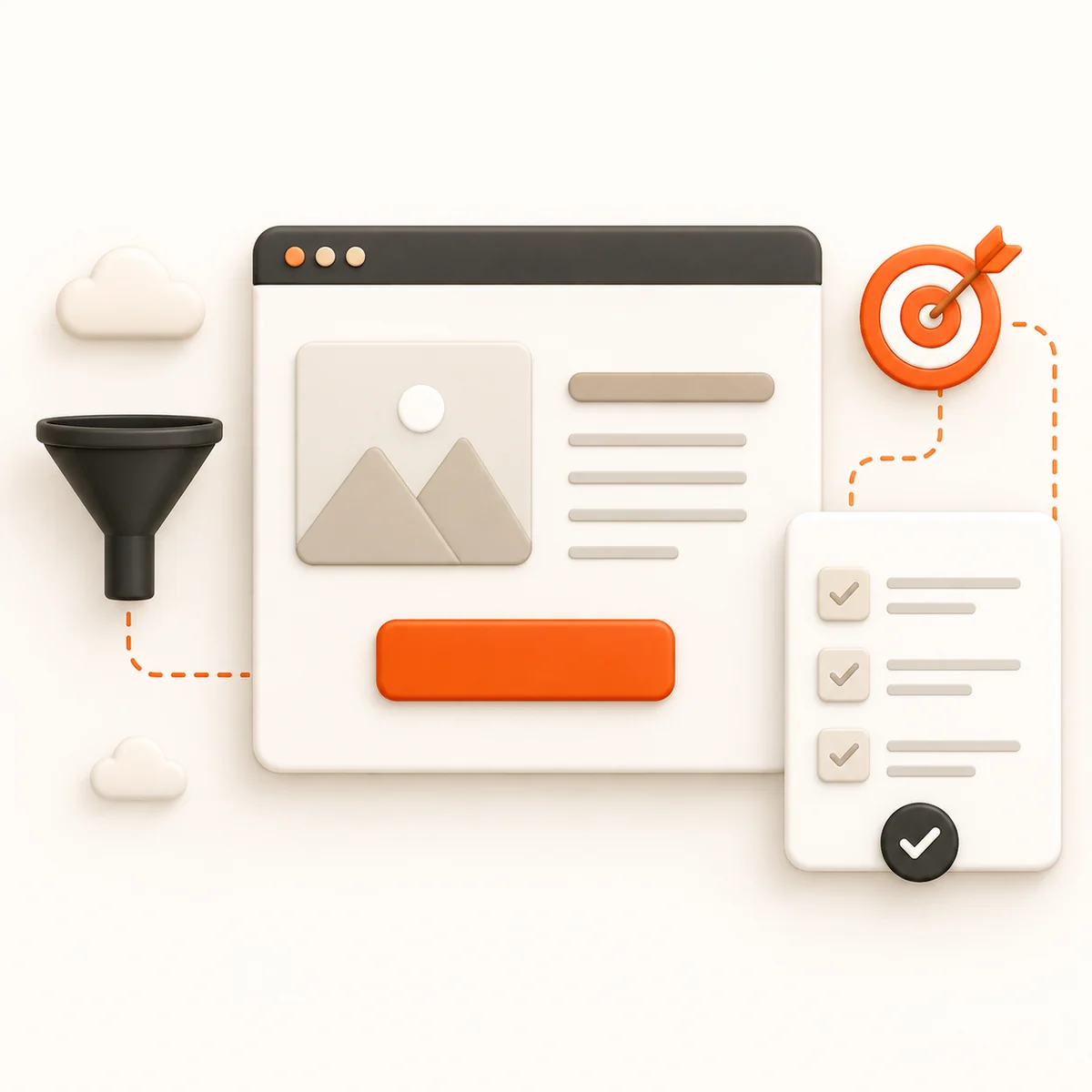 What is a landing page? — illustration