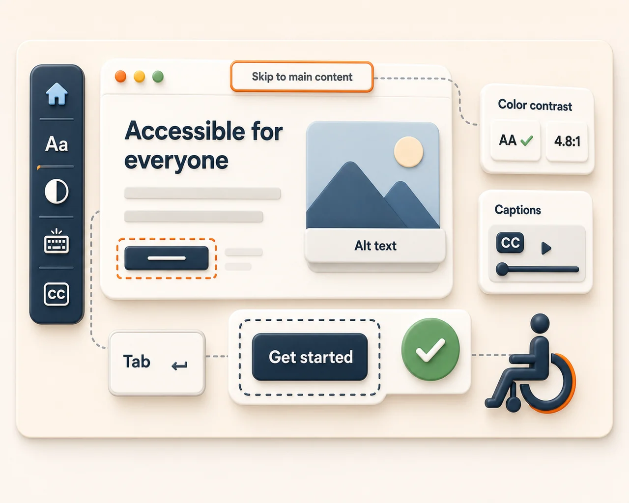 What is web accessibility? — illustration