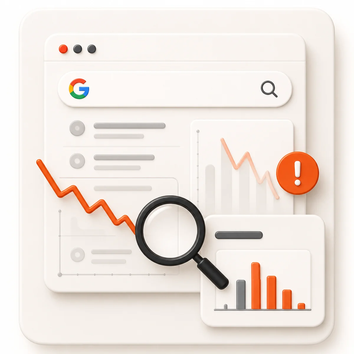 Why did my Google traffic drop? — illustration