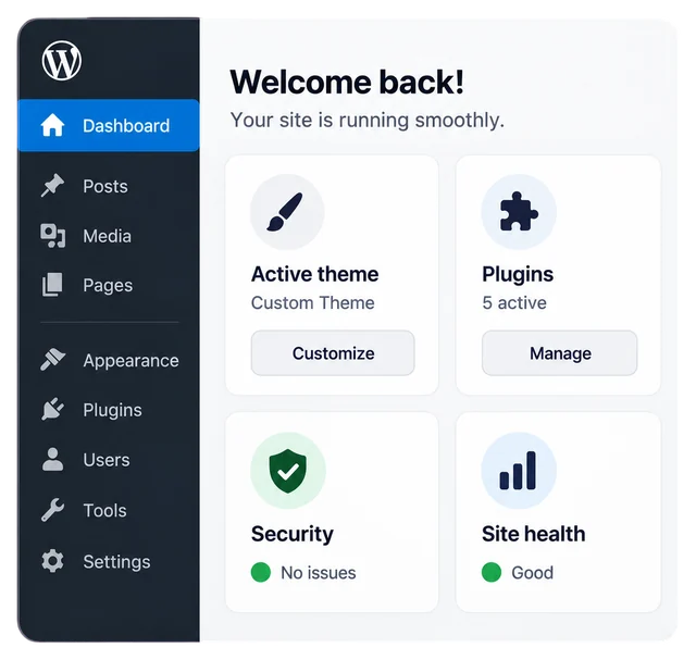 WordPress build graphic