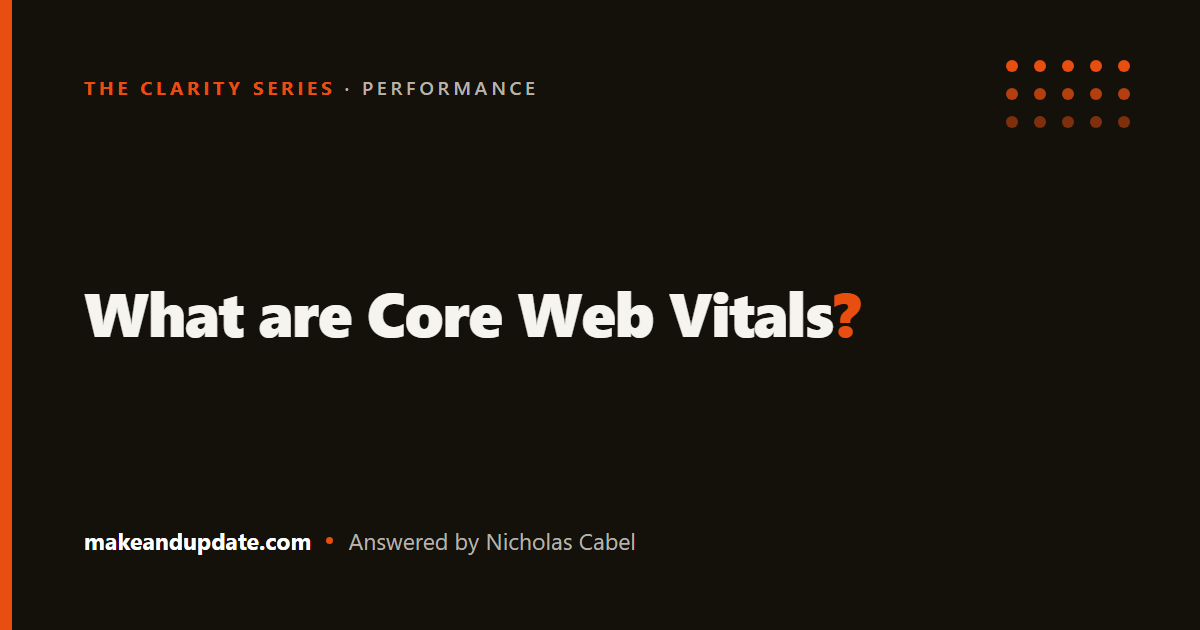 What are Core Web Vitals? — illustration