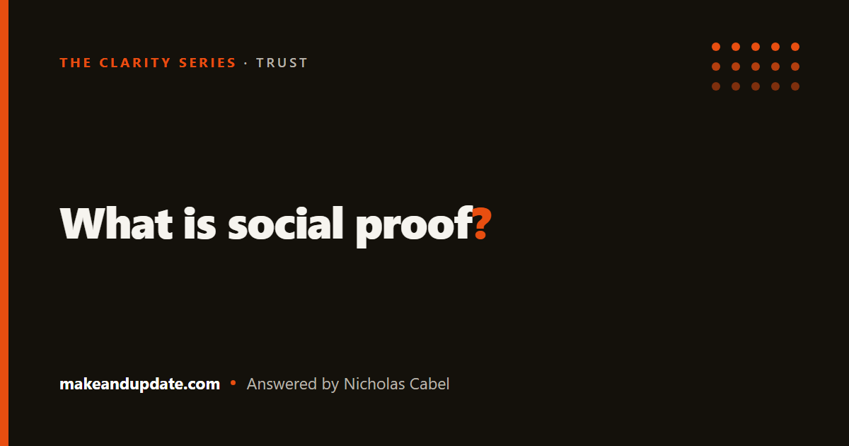 What is social proof? — illustration